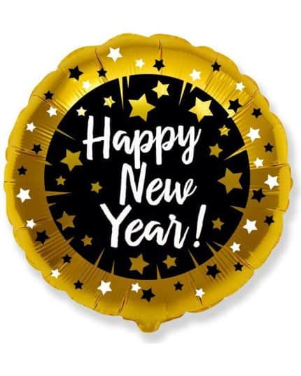 Круг С Новым Годом (искры звезд)